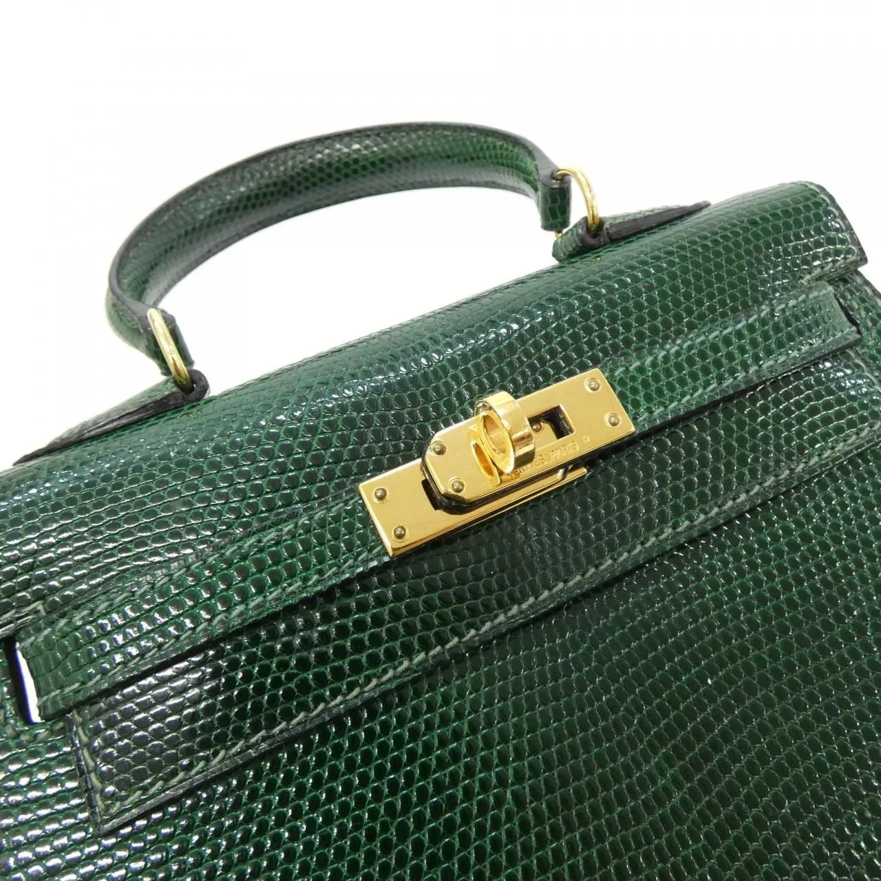 HERMES Kelly 011758CC Handbag Black Rank A - Thumbnail 4