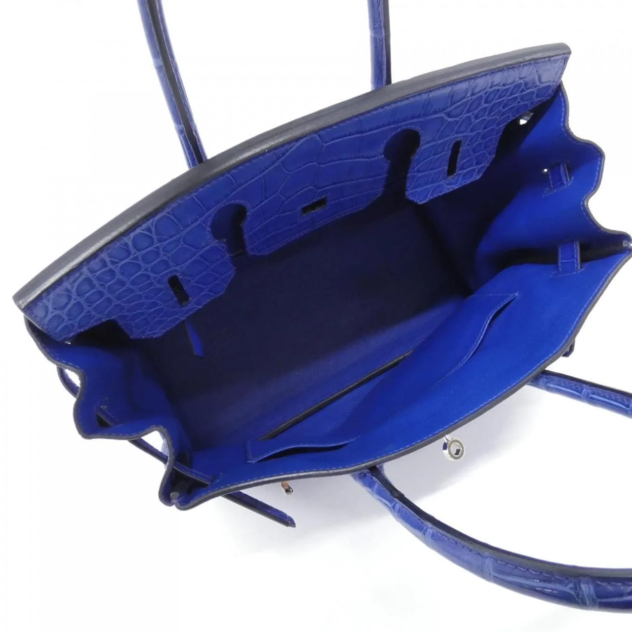 HERMES Birkin 076218CK Handbag Togo Blue Togo Leather Rank A - Thumbnail 9