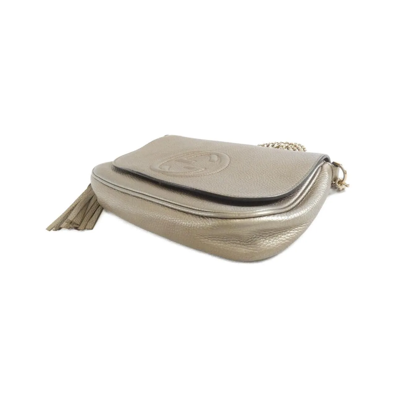 GUCCI 336752 AH90G Shoulder Leather 黑色 皮革 中古品B - 縮圖 3