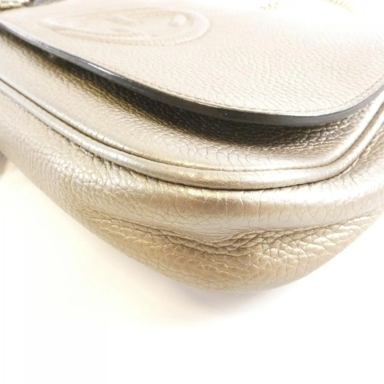 GUCCI 336752 AH90G Shoulder Leather 黑色 皮革 中古品B - 縮圖 4