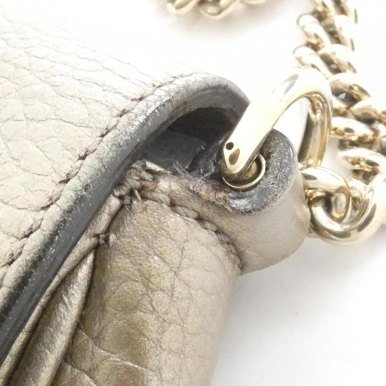 GUCCI 336752 AH90G Shoulder Leather 黑色 皮革 中古品B - 縮圖 7