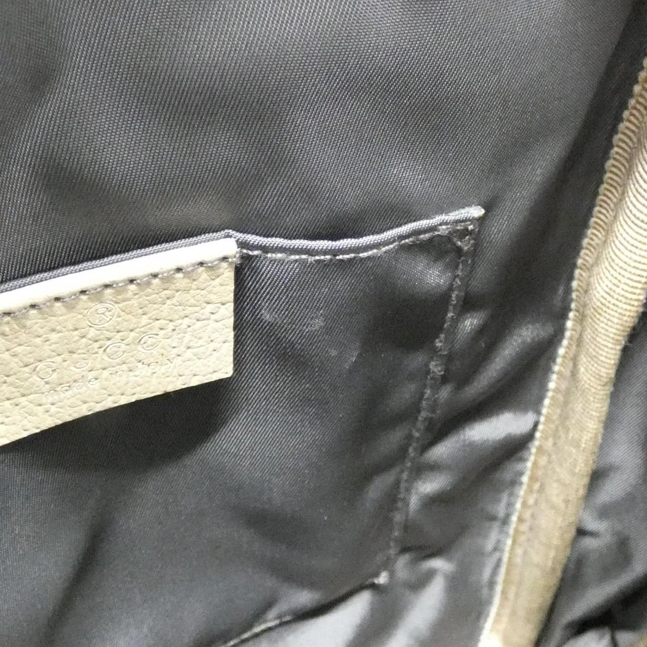 GUCCI Horsebit 1955 625850 H9HAN Shoulder Nylon Black Nylon Rank A - Thumbnail 9