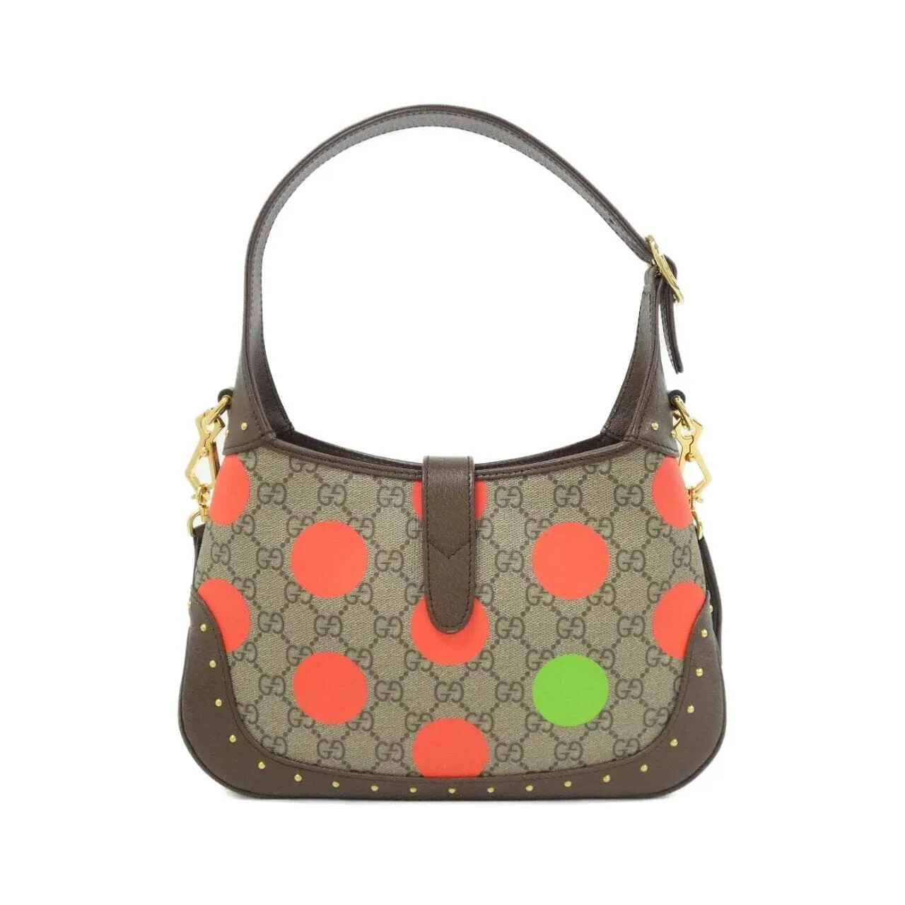 GUCCI 678843 UQHIG Shoulder Canvas 黑色 帆布 中古品A - 縮圖 2