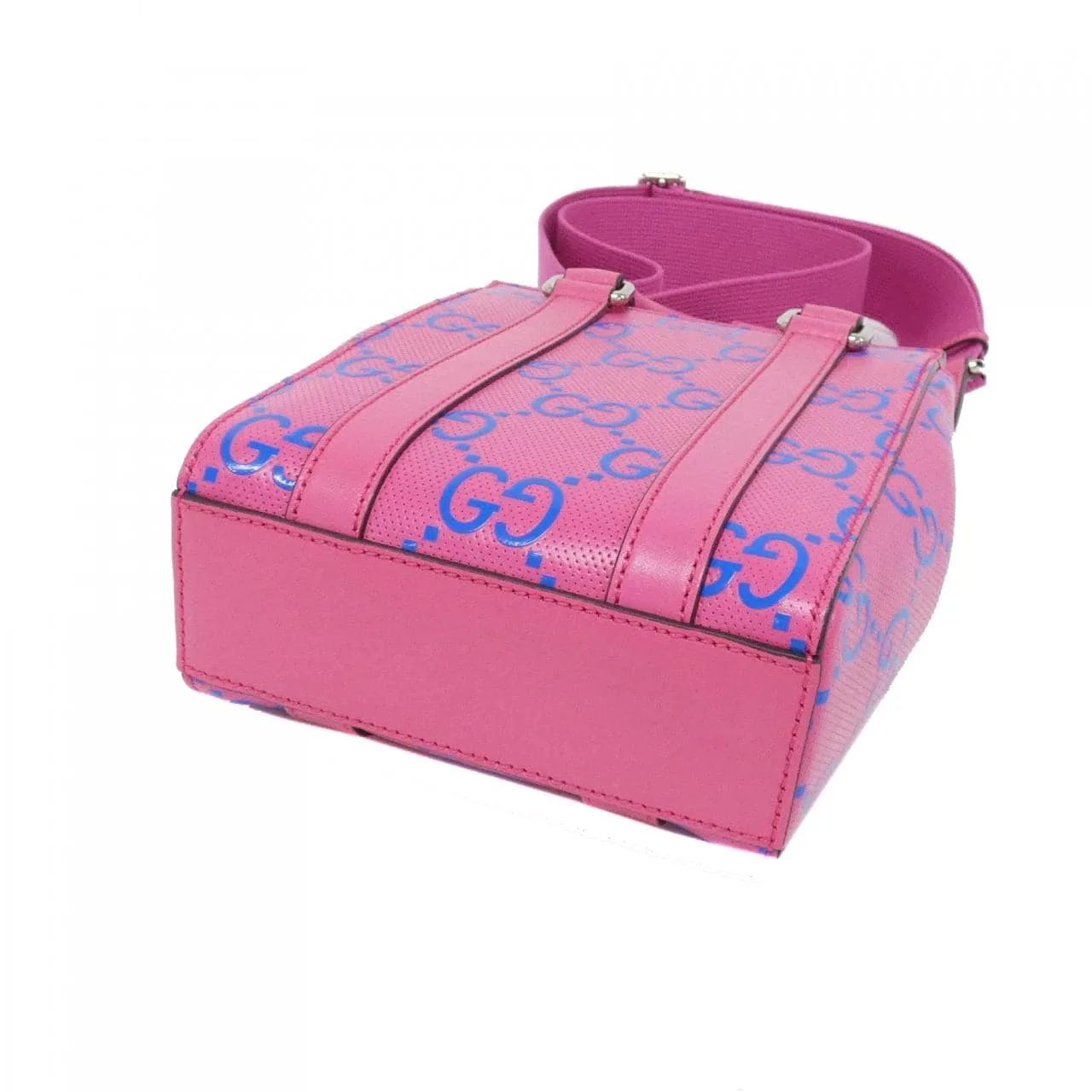 GUCCI 696010 AABDQ Handbag Leather 黑色 皮革 中古品A - 縮圖 2