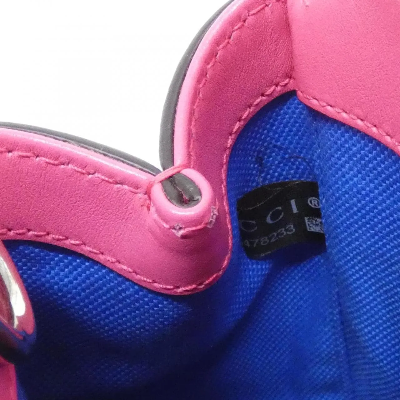 GUCCI 696010 AABDQ Handbag Leather 黑色 皮革 中古品A - 縮圖 7