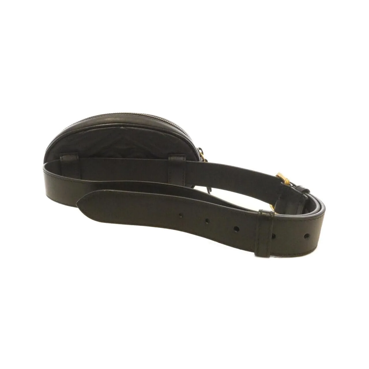 GUCCI GG Marmont 476434 DSVRT Belt Leather 黑色 皮革 中古品A - 縮圖 2