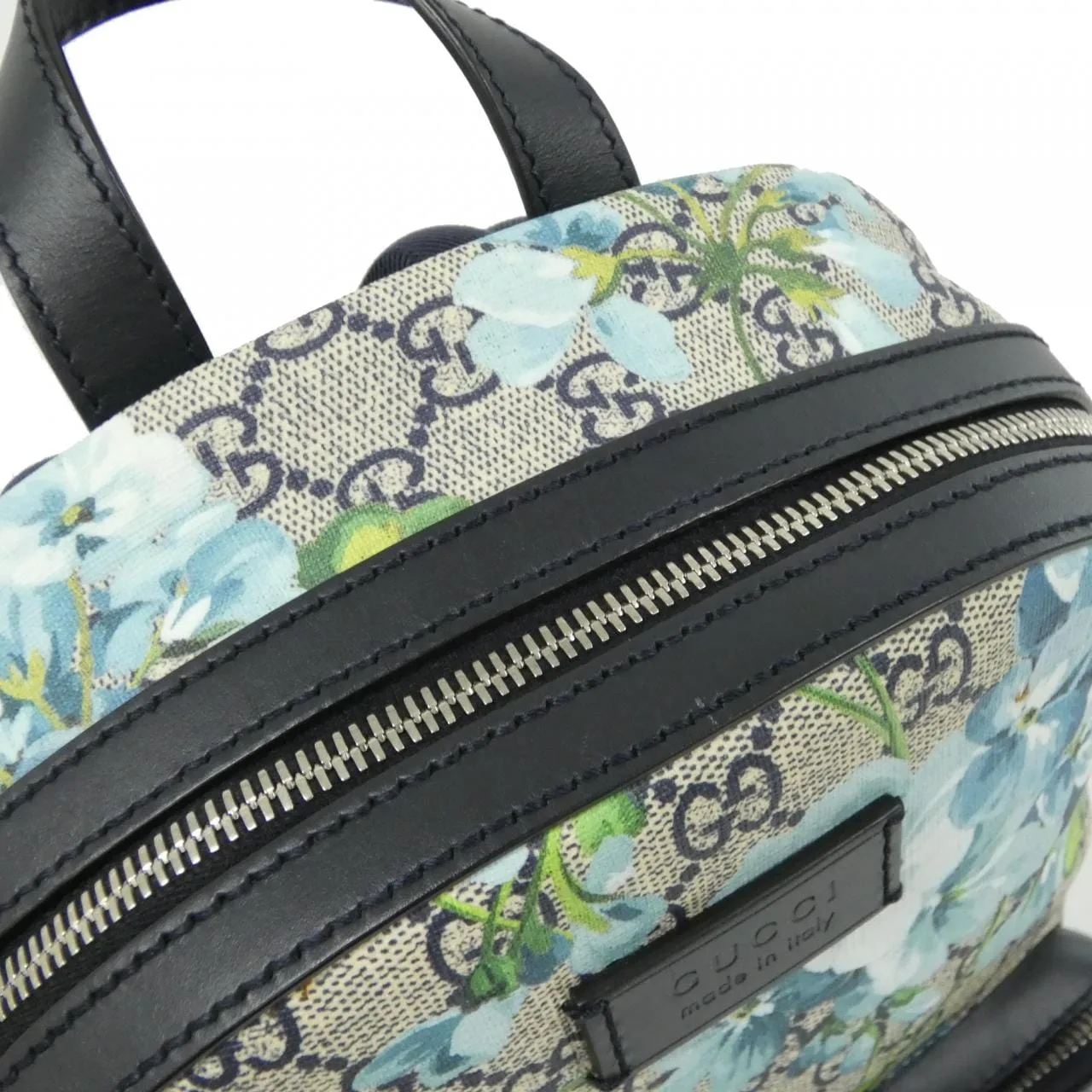 GUCCI 546327 KU2QN Backpack Canvas 黑色 帆布 中古品A - 縮圖 5