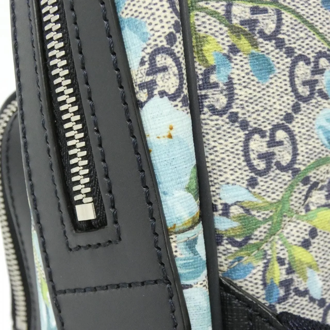 GUCCI 546327 KU2QN Backpack Canvas 黑色 帆布 中古品A - 縮圖 6