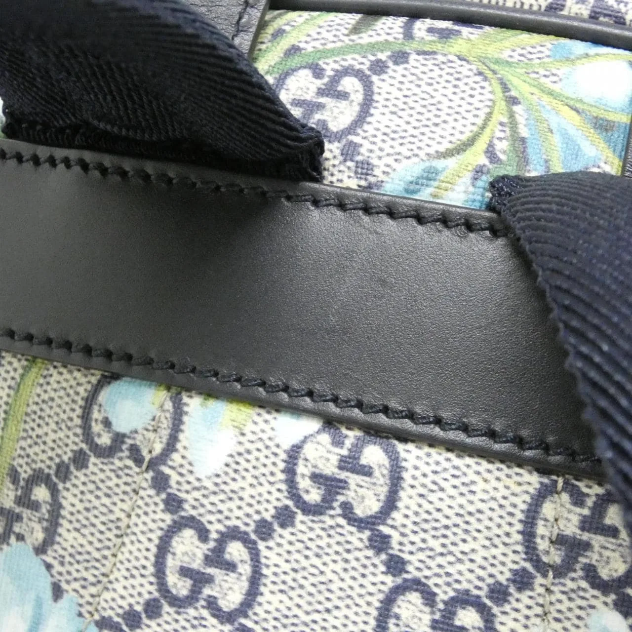 GUCCI 546327 KU2QN Backpack Canvas 黑色 帆布 中古品A - 縮圖 8