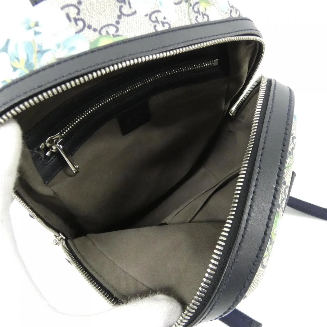 GUCCI 546327 KU2QN Backpack Canvas 黑色 帆布 中古品A - 縮圖 10