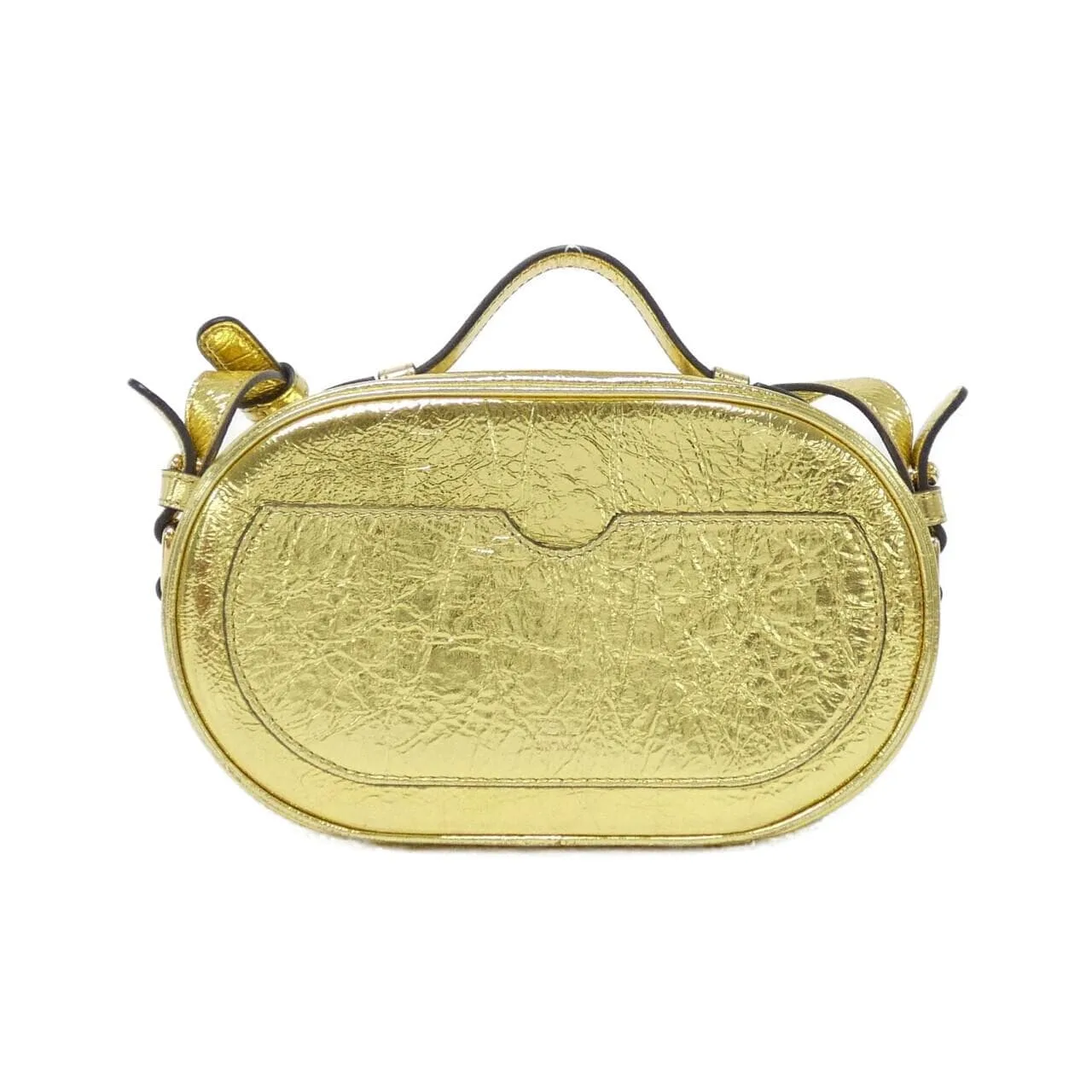 FENDI 8BS058 AISP Handbag Leather Black Leather Rank A - Thumbnail 2