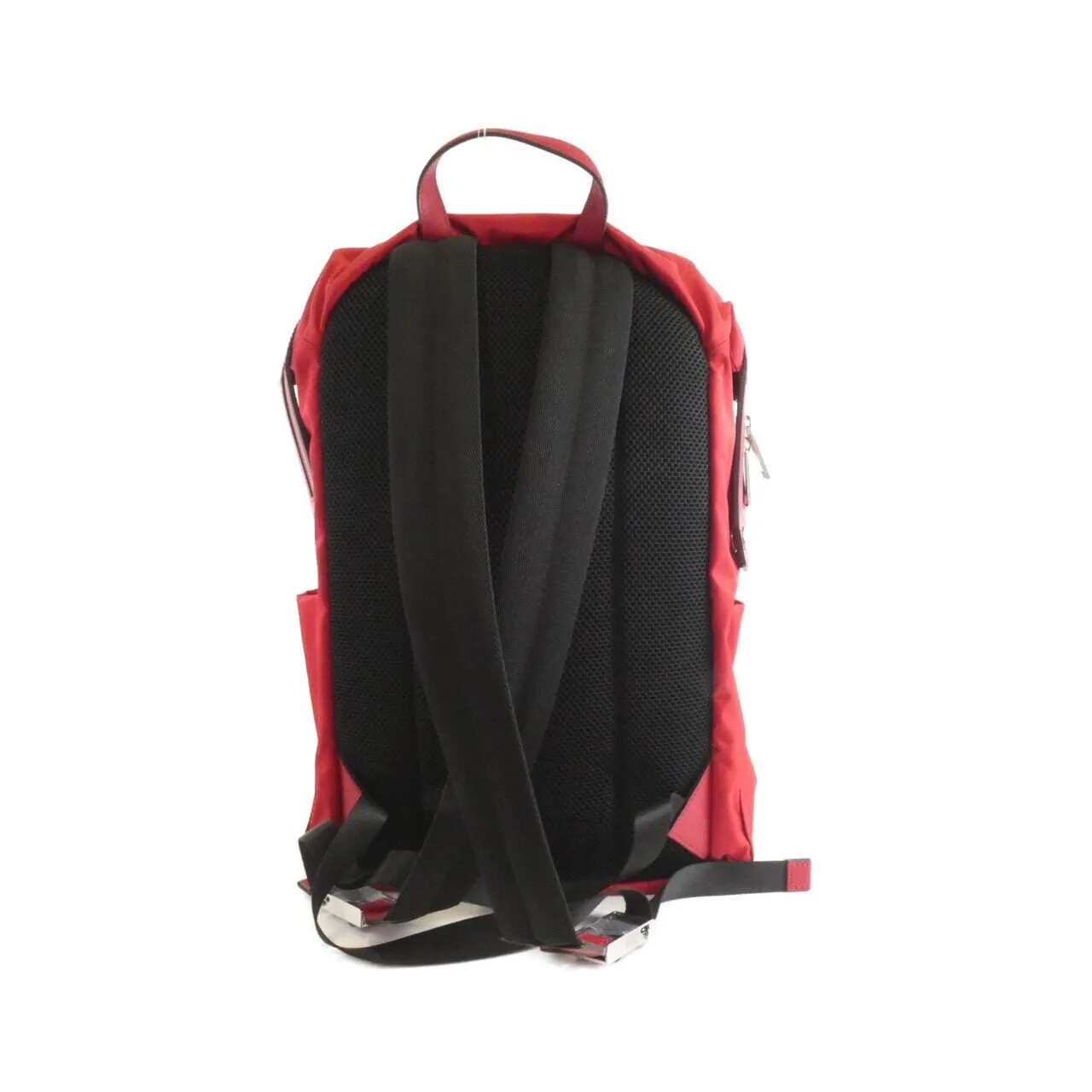 FENDI 7VZ035 6C1 Backpack Nylon 紅色 尼龍 中古品B - 縮圖 2