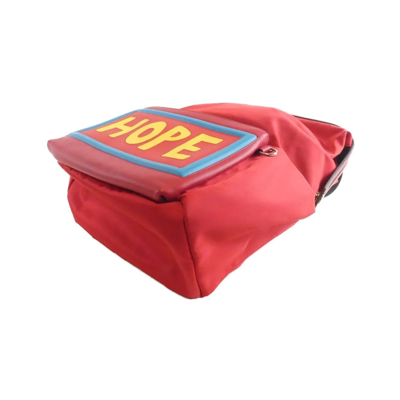 FENDI 7VZ035 6C1 Backpack Nylon 紅色 尼龍 中古品B - 縮圖 3