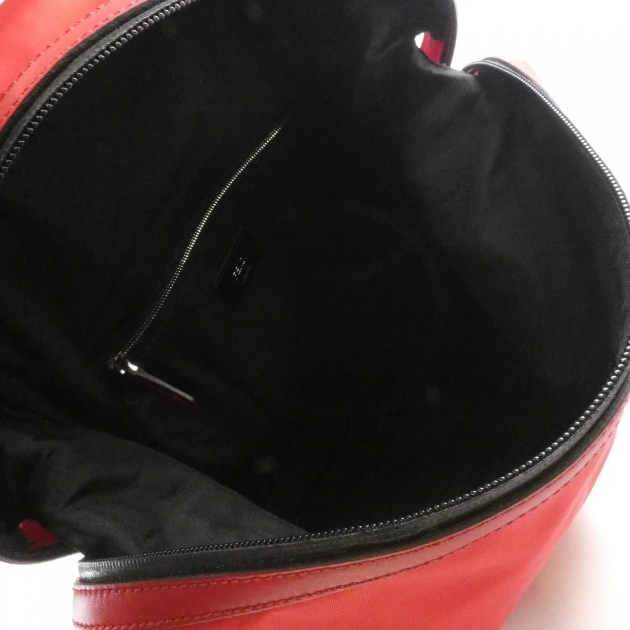 FENDI 7VZ035 6C1 Backpack Nylon 紅色 尼龍 中古品B - 縮圖 7