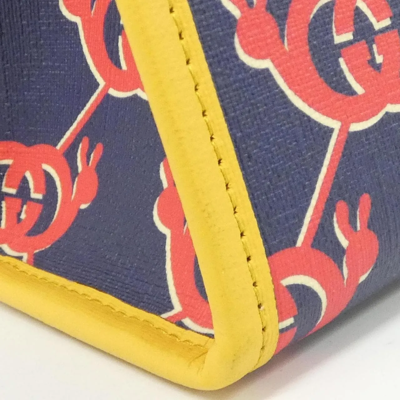 GUCCI 605614 FABBS Handbag Canvas Yellow Canvas Rank A - Thumbnail 4