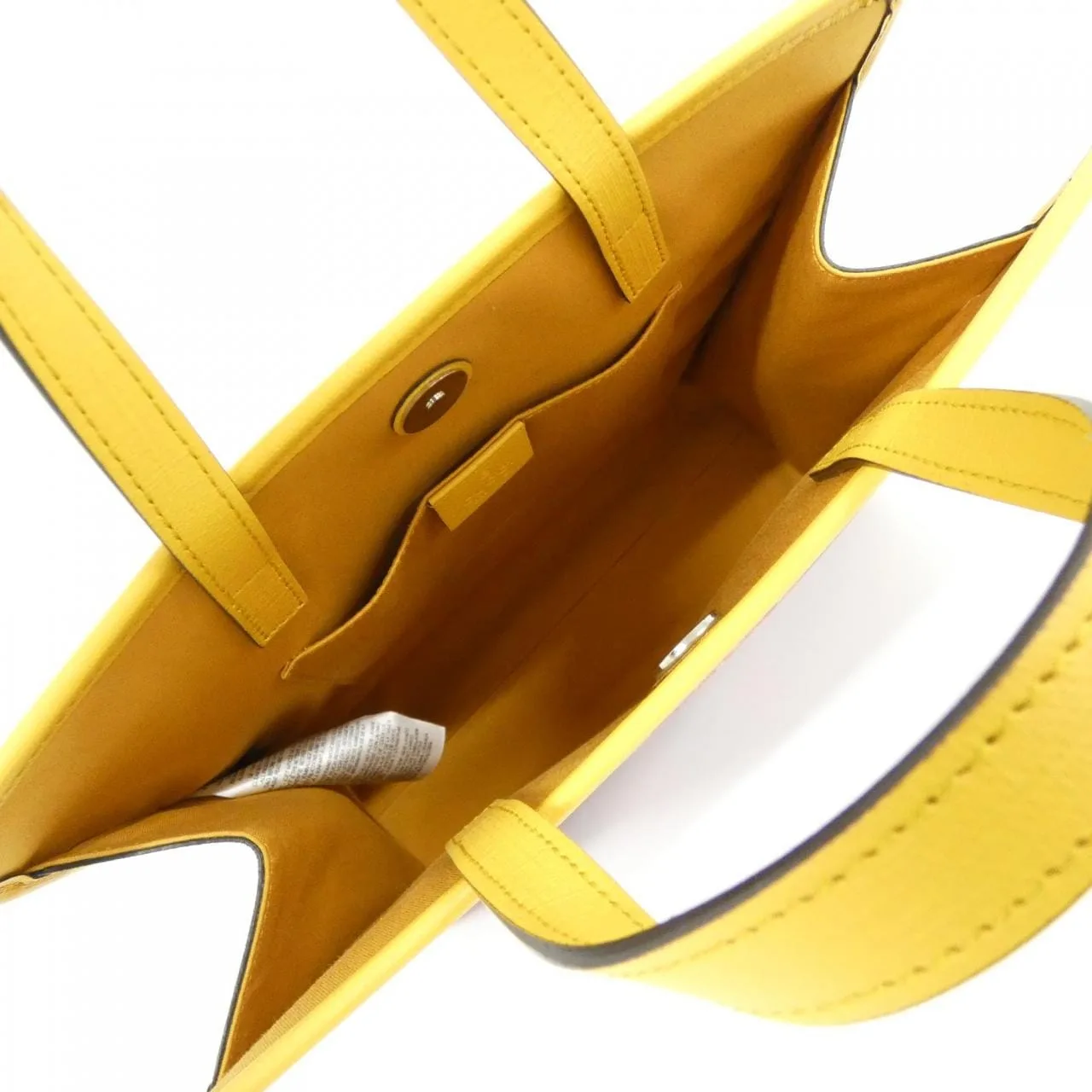 GUCCI 605614 FABBS Handbag Canvas Yellow Canvas Rank A - Thumbnail 6