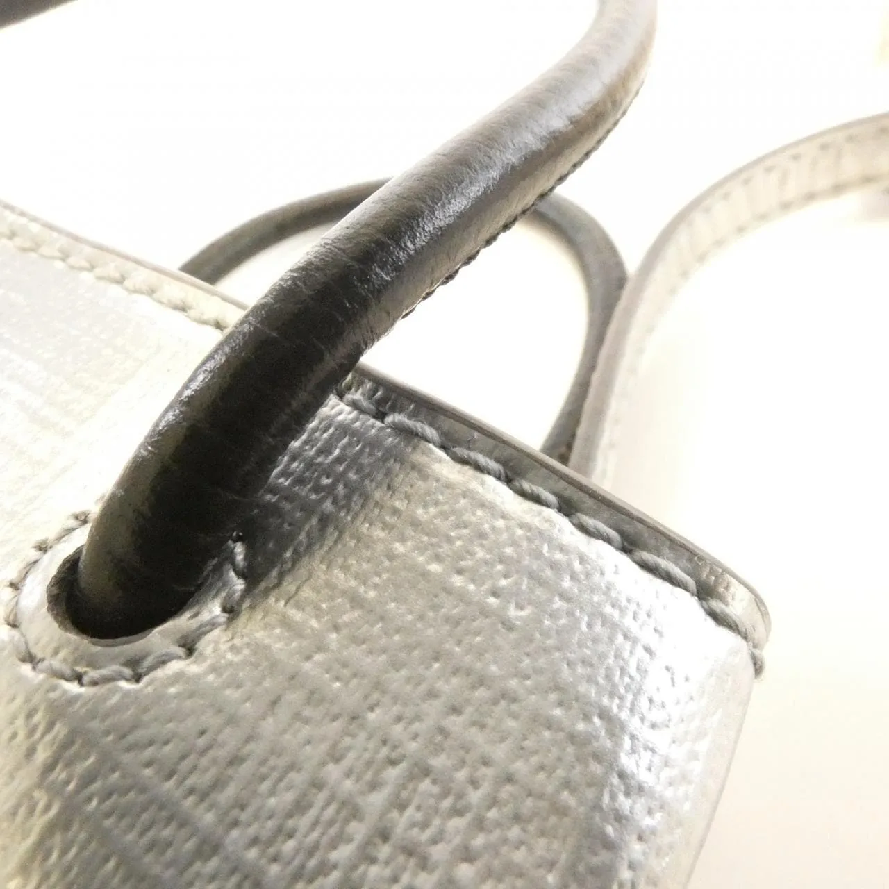 BALENCIAGA Hourglass 593826 0AI4N Handbag 黑色 中古品B - 縮圖 6