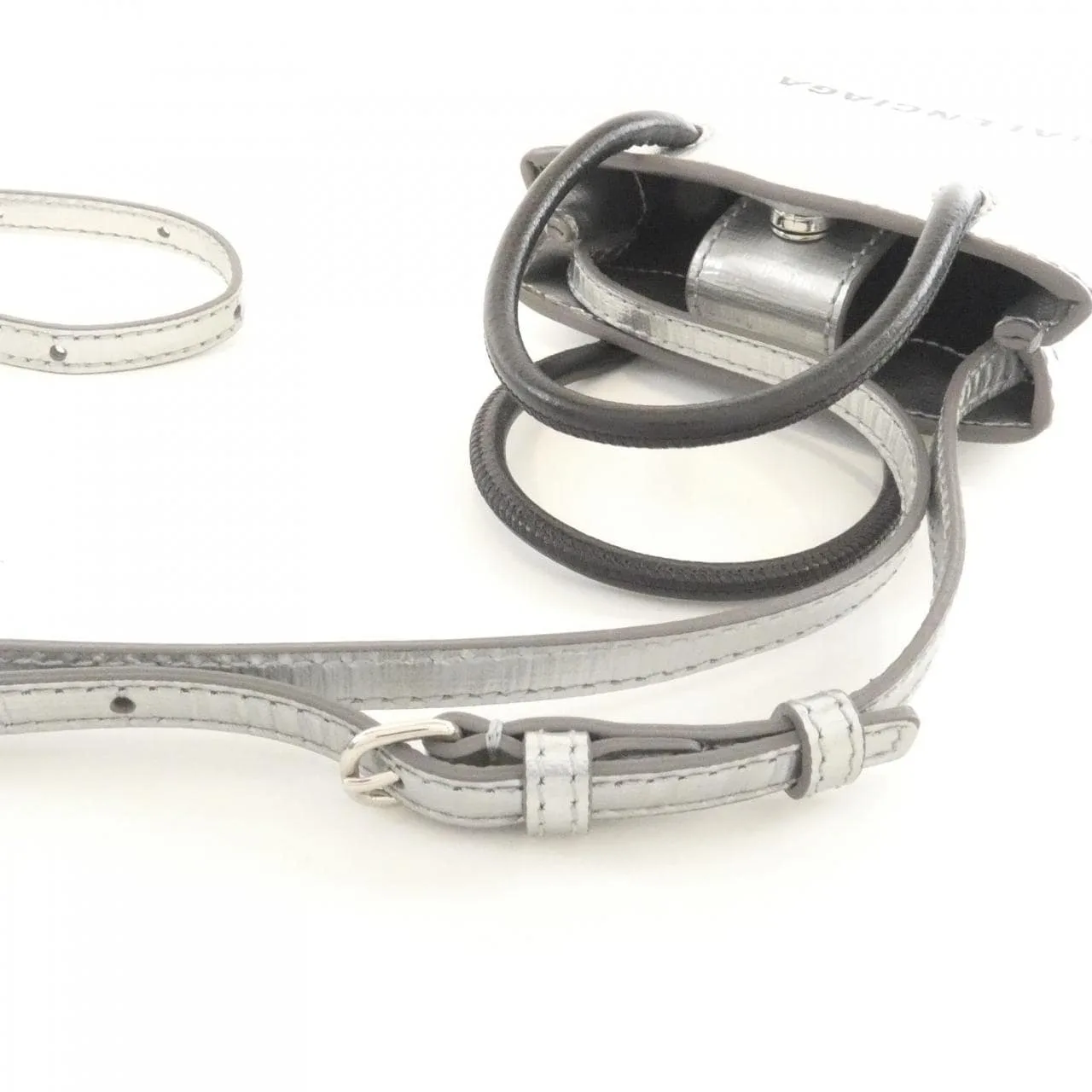 BALENCIAGA Hourglass 593826 0AI4N Handbag 黑色 中古品B - 縮圖 7