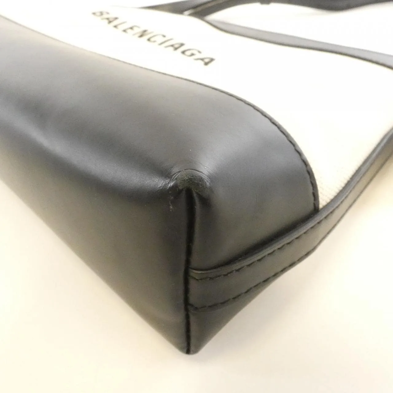 BALENCIAGA 639497 Shoulder Canvas 黑色 帆布 中古品B - 縮圖 3