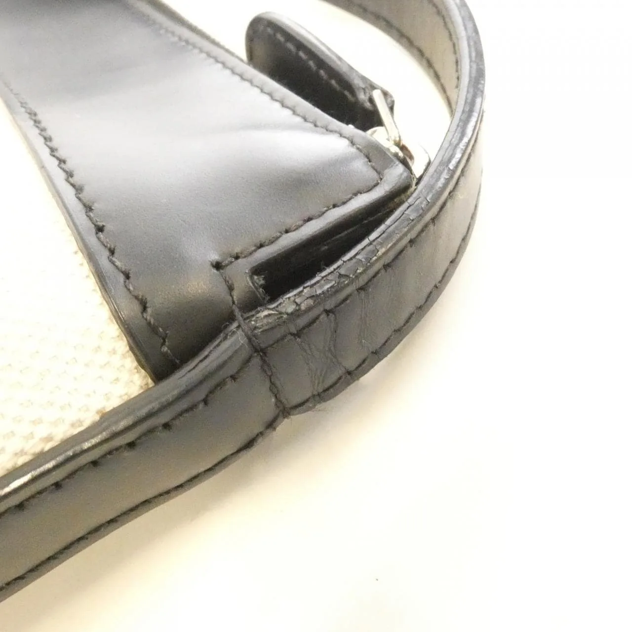 BALENCIAGA 639497 Shoulder Canvas 黑色 帆布 中古品B - 縮圖 5