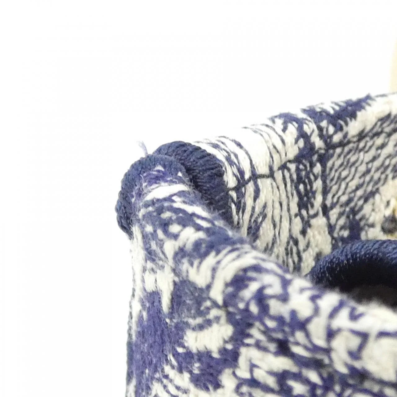 DIOR Lady Dior M0565OTDT Handbag Canvas 黑色 帆布 中古品A - 縮圖 5