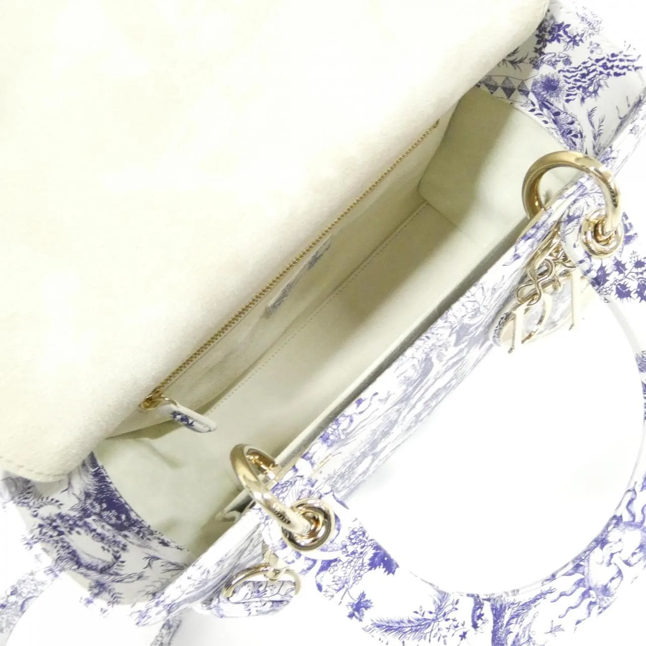 DIOR Lady Dior M0565OZEM Handbag Leather 黑色 皮革 中古品A - 縮圖 6