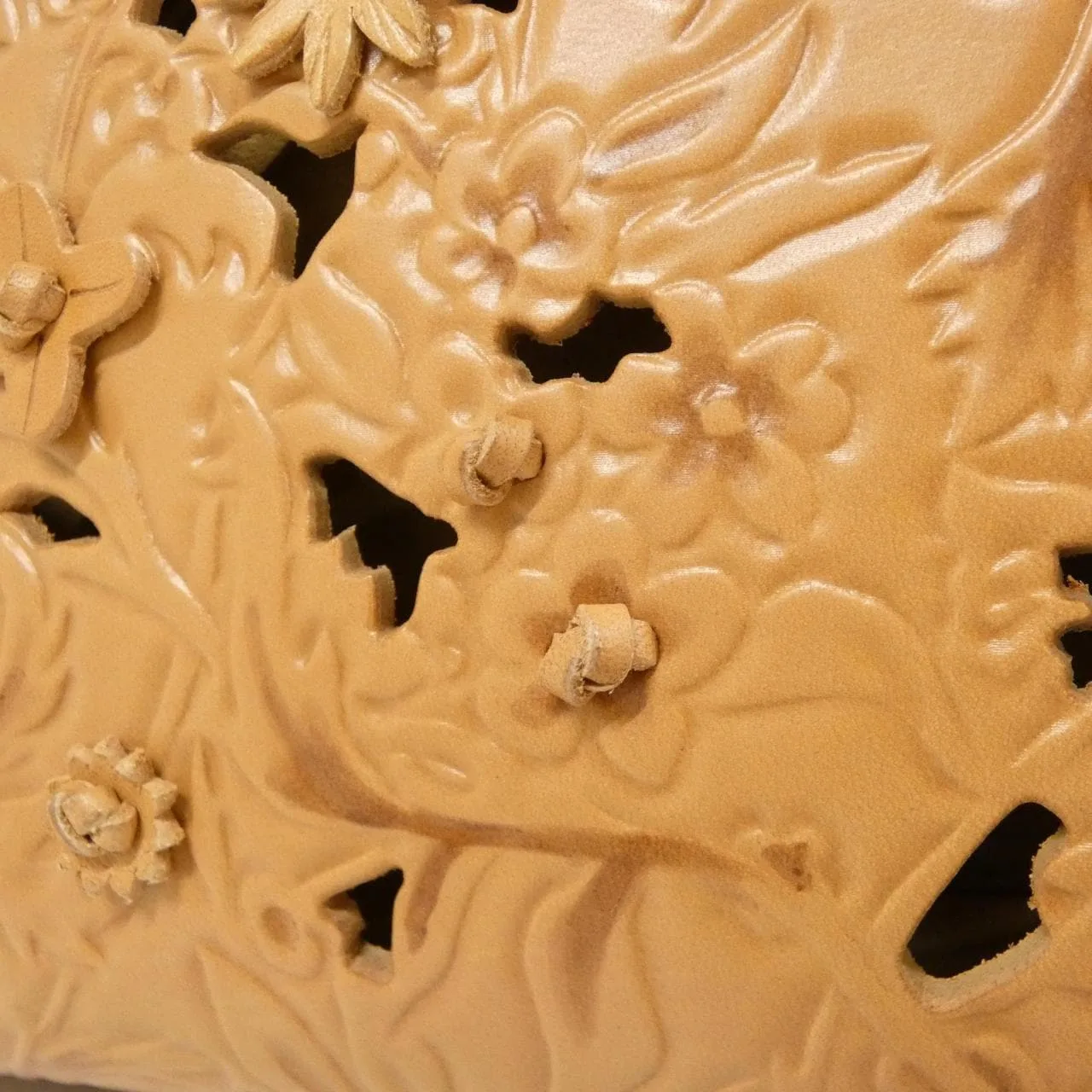 DIOR Lady Dior Handbag Leather 棕色 皮革 中古品A - 縮圖 5