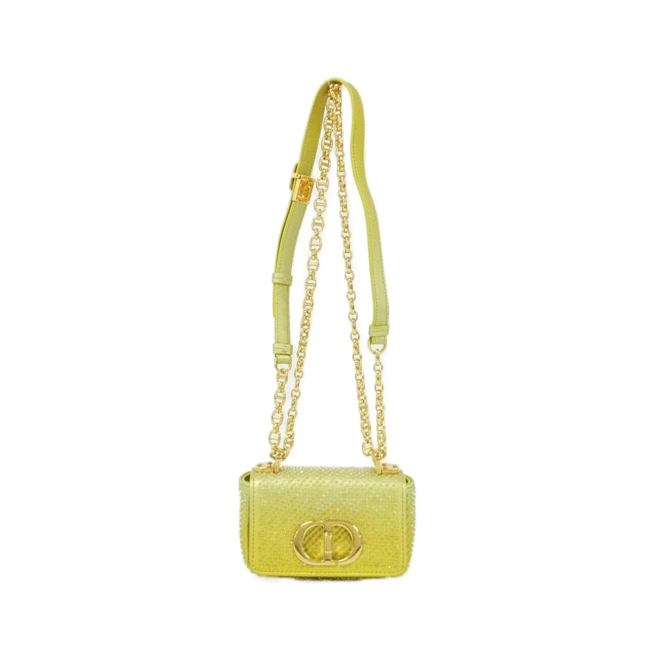 DIOR Caro Shoulder Leather Yellow