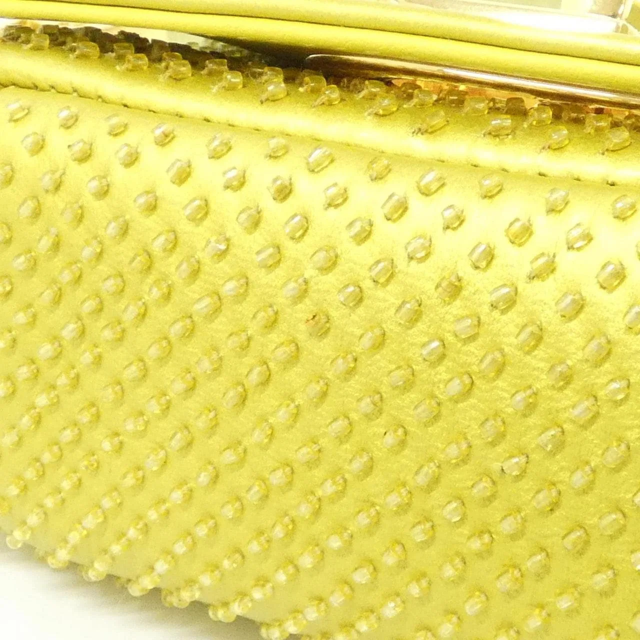 DIOR Caro Shoulder Leather 黃色 皮革 中古品A - 縮圖 3