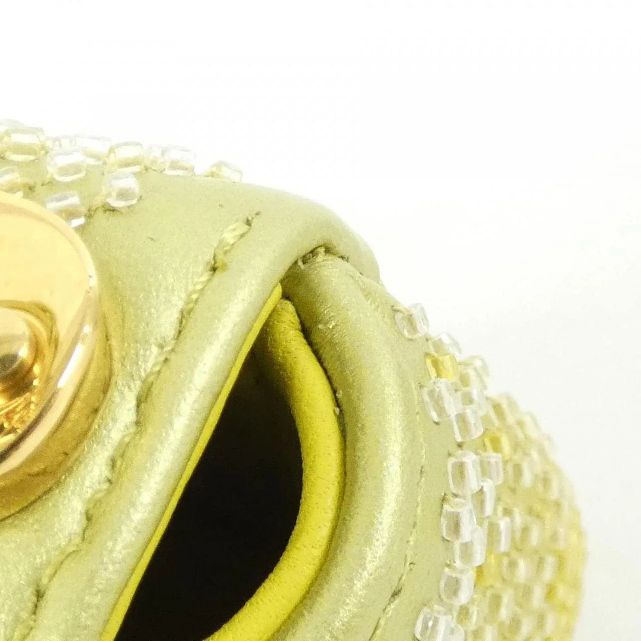 DIOR Caro Shoulder Leather 黃色 皮革 中古品A - 縮圖 5