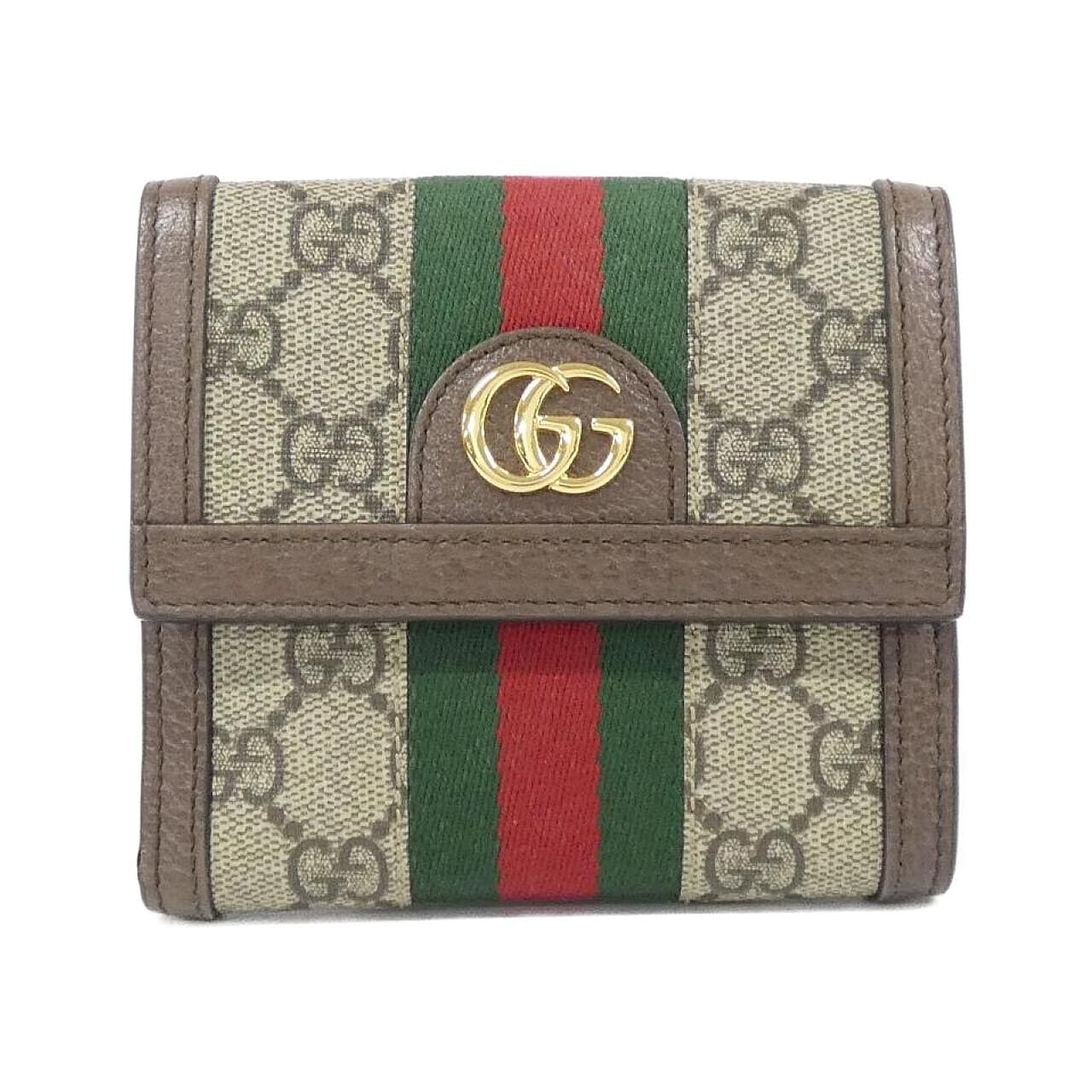 GUCCI 523173 96IWG 銀包 帆布