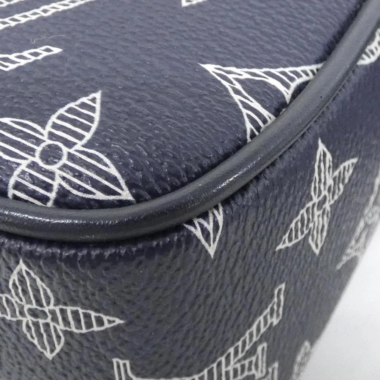 LOUIS VUITTON M43678 Shoulder Monogram 藍色 Monogram 中古品A - 縮圖 3