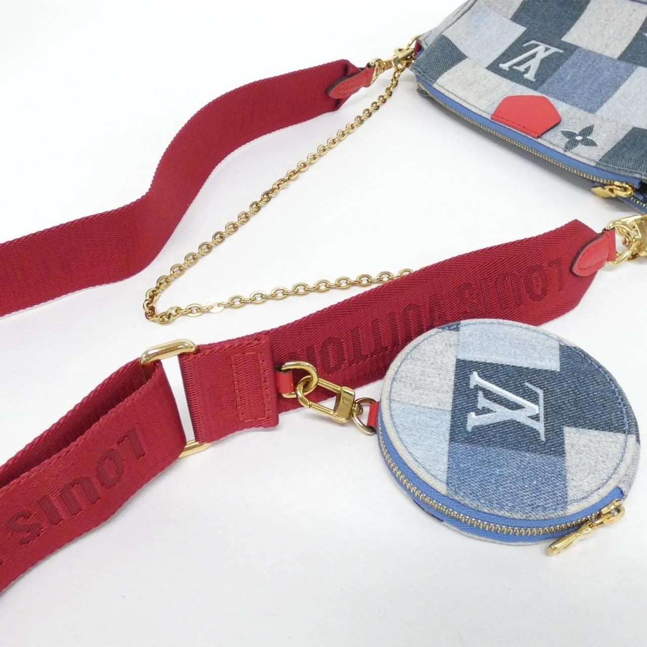 LOUIS VUITTON Pochette M44990 Shoulder Monogram Rouge Monogram Rank B - Thumbnail 5