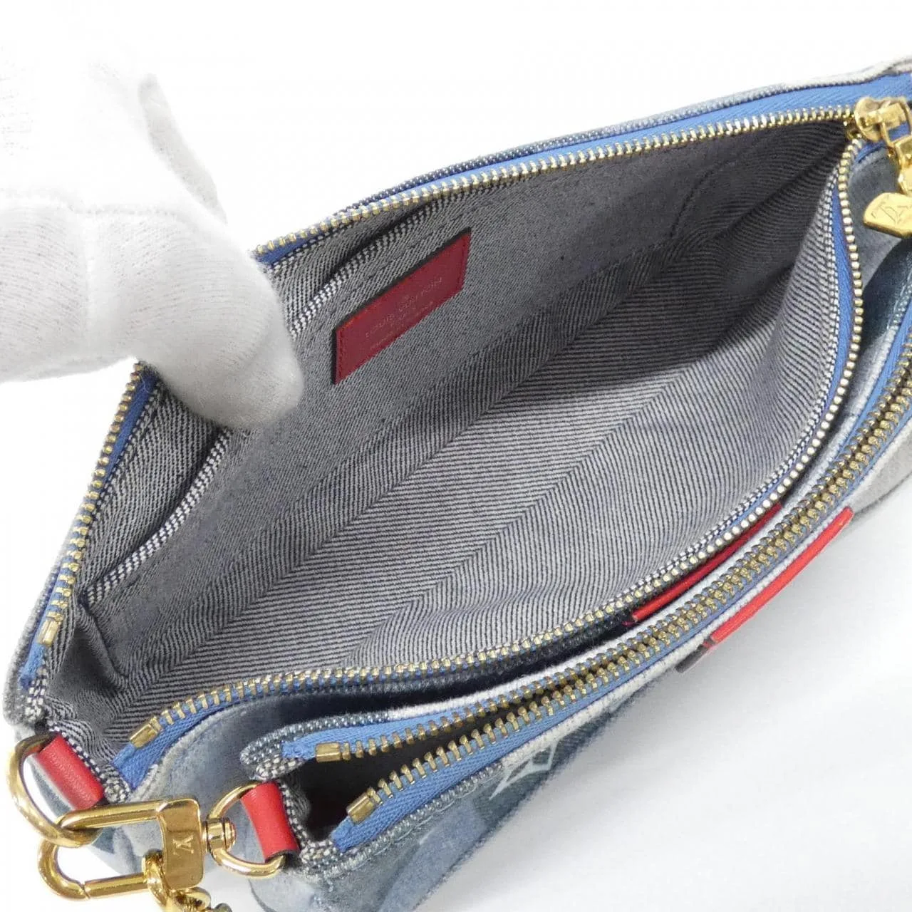 LOUIS VUITTON Pochette M44990 Shoulder Monogram Rouge Monogram Rank B - Thumbnail 6