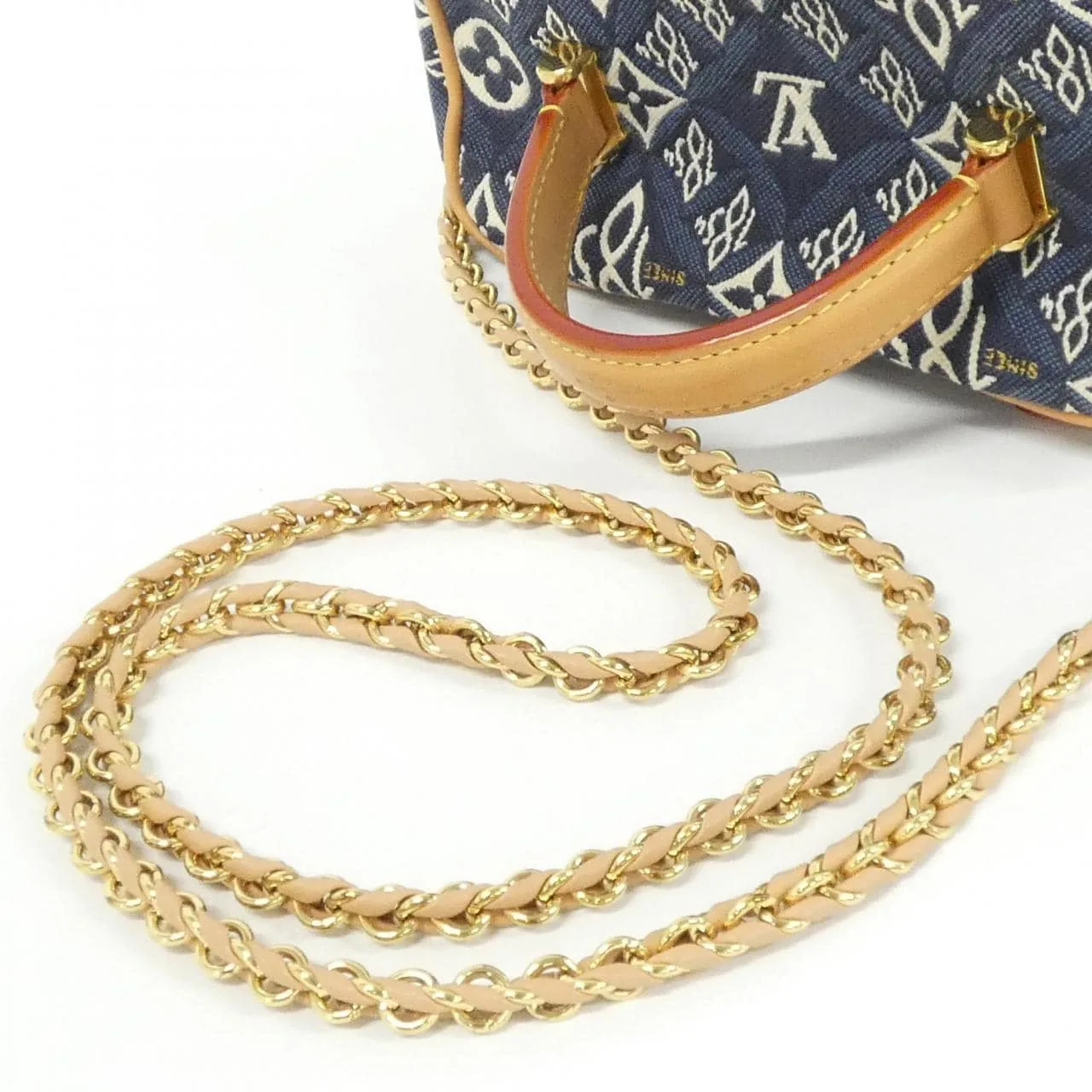 LOUIS VUITTON M57403 Handbag Canvas Blue Canvas Rank A - Thumbnail 8