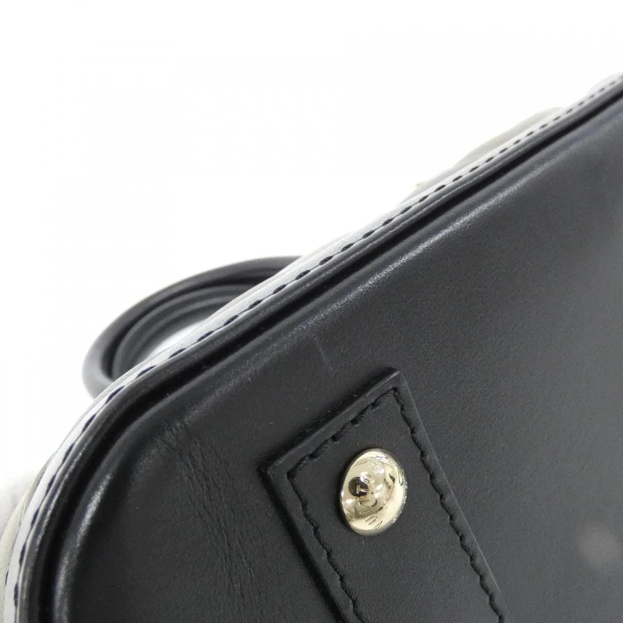 LOUIS VUITTON Alma M23576 Handbag Lambskin Black Lambskin Rank A - Thumbnail 3