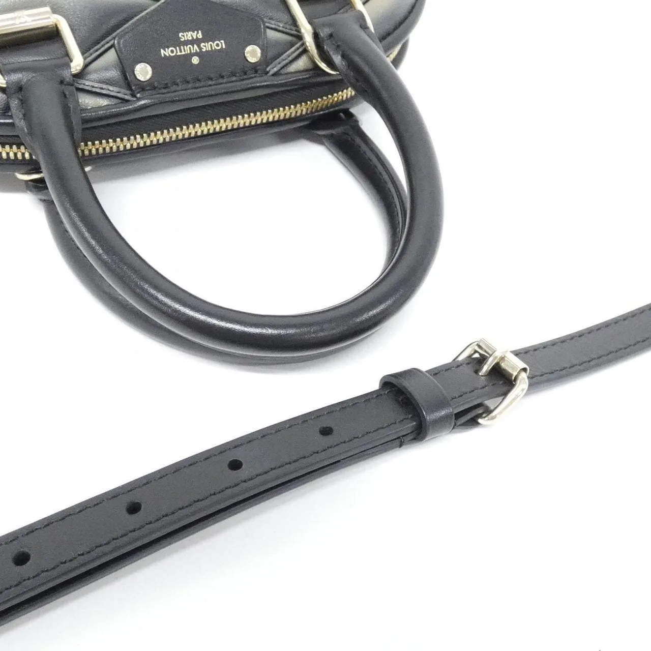 LOUIS VUITTON Alma M23576 Handbag Lambskin Black Lambskin Rank A - Thumbnail 6