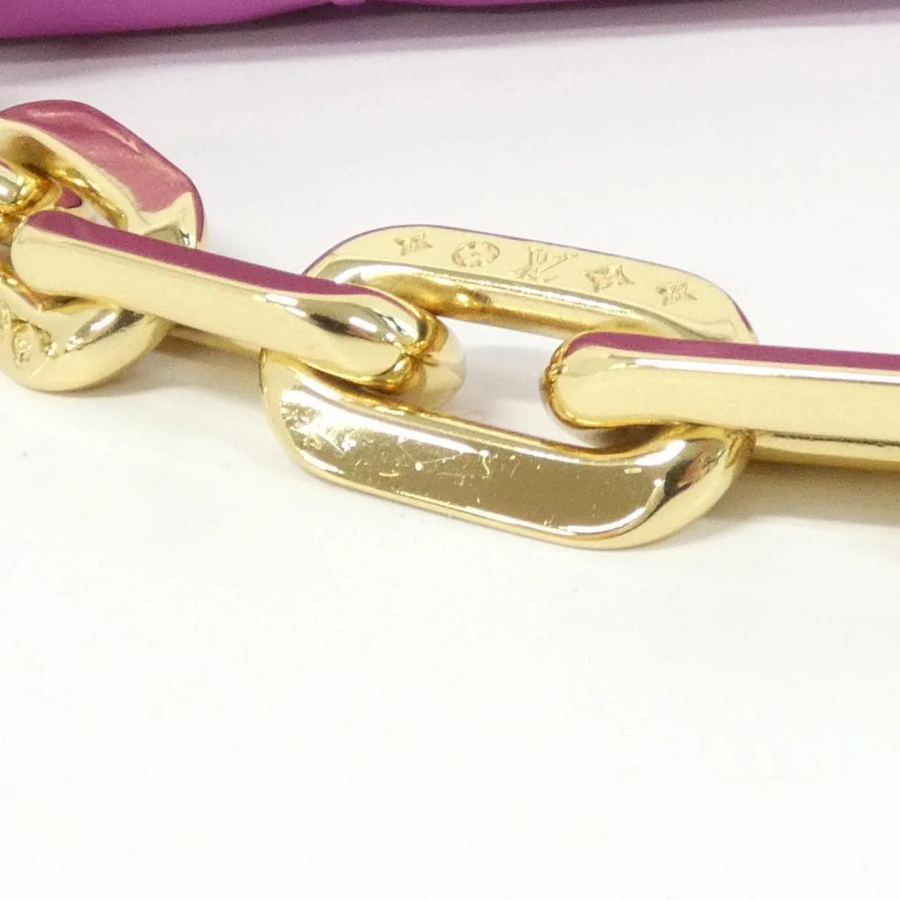 LOUIS VUITTON M81127 Shoulder Lambskin 黑色 羊皮 中古品A - 縮圖 7