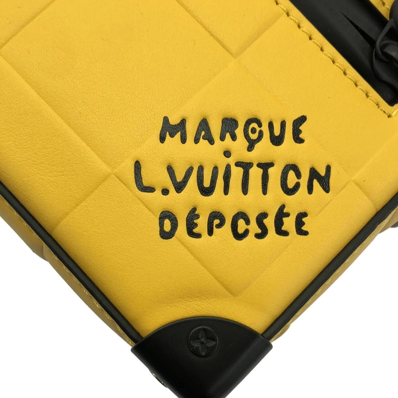 LOUIS VUITTON Soft Trunk M83558 Shoulder 黃色 中古品A - 縮圖 6