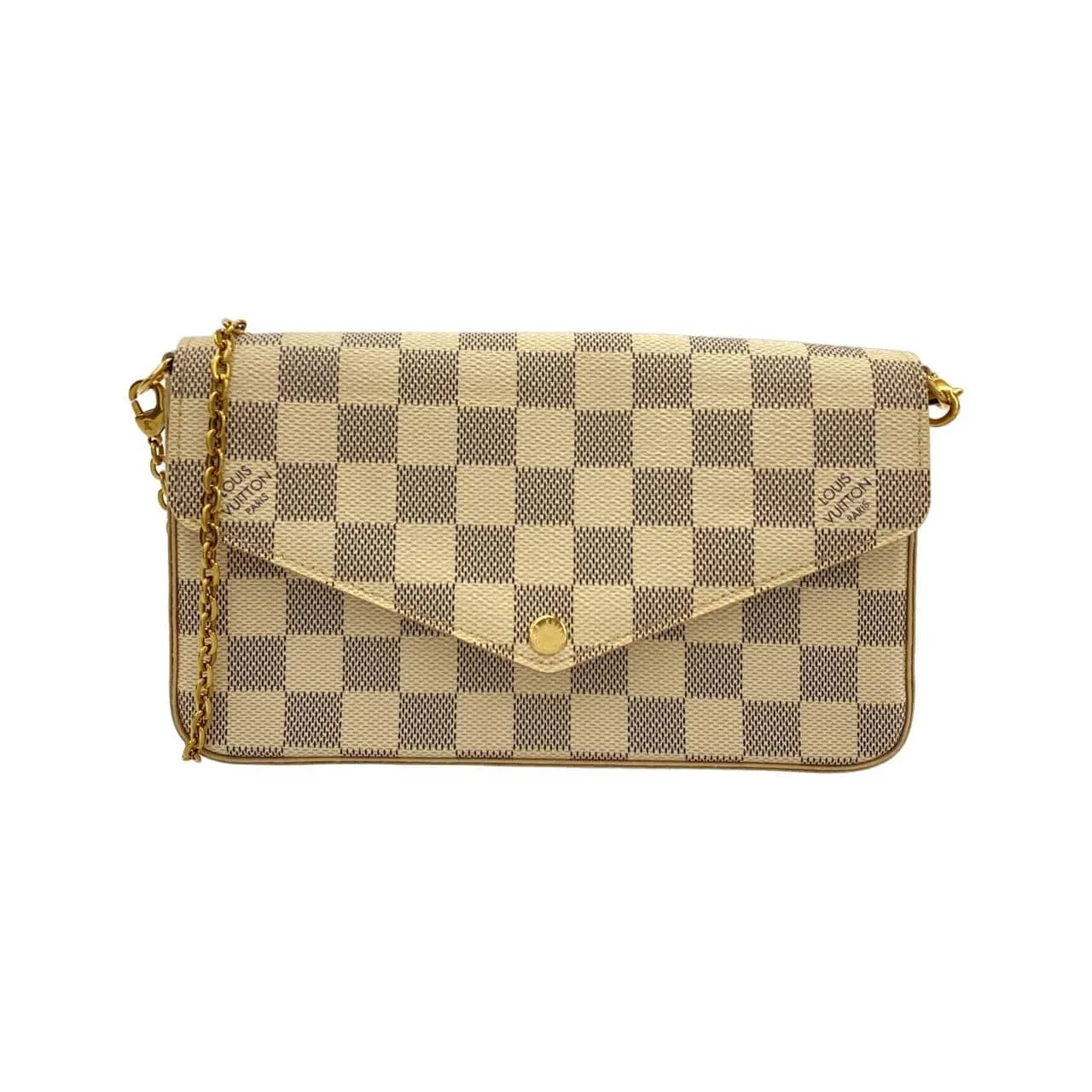 LOUIS VUITTON Pochette N63106 Shoulder Damier Black