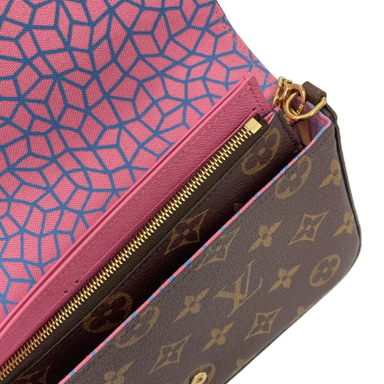 LOUIS VUITTON Pochette M82108 Shoulder Monogram 黑色 Monogram 中古品A - 縮圖 6