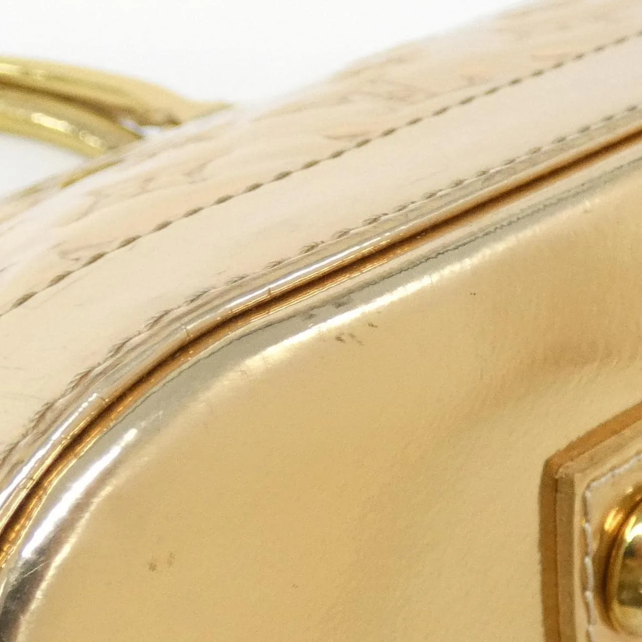 LOUIS VUITTON Alma M93624 Handbag Monogram 金色 Monogram 中古品A - 縮圖 2