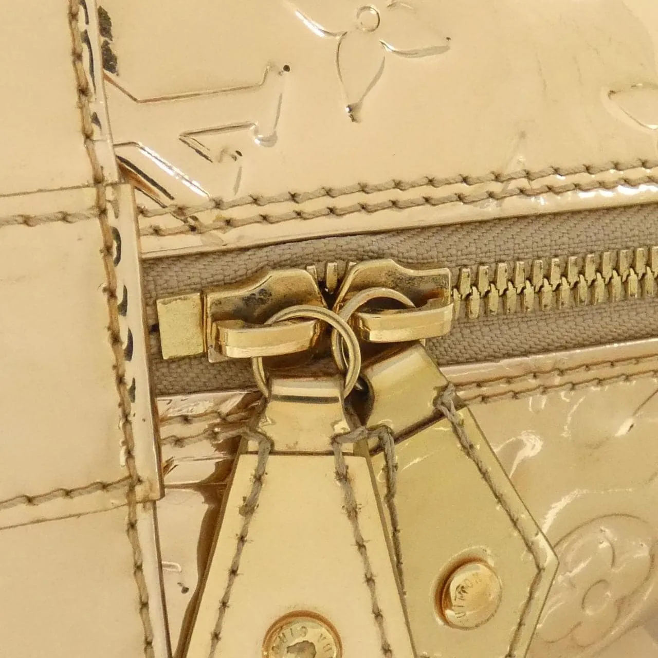 LOUIS VUITTON Alma M93624 Handbag Monogram 金色 Monogram 中古品A - 縮圖 5