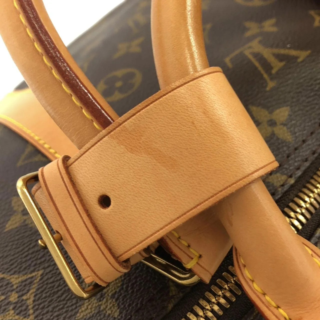 LOUIS VUITTON Keepall M41414 Boston Monogram 黑色 Monogram 中古品A - 縮圖 4