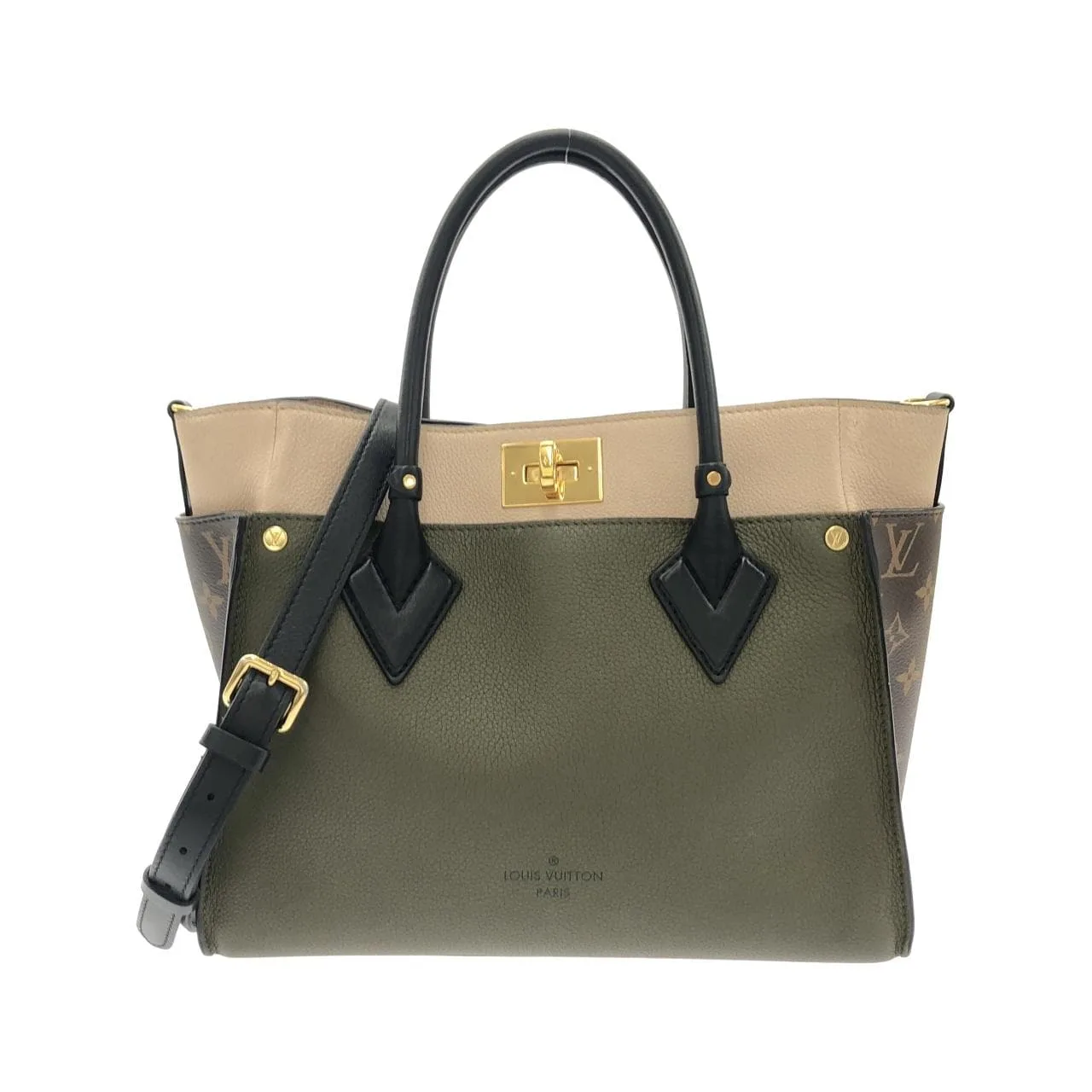 LOUIS VUITTON M55302 Handbag Canvas Black