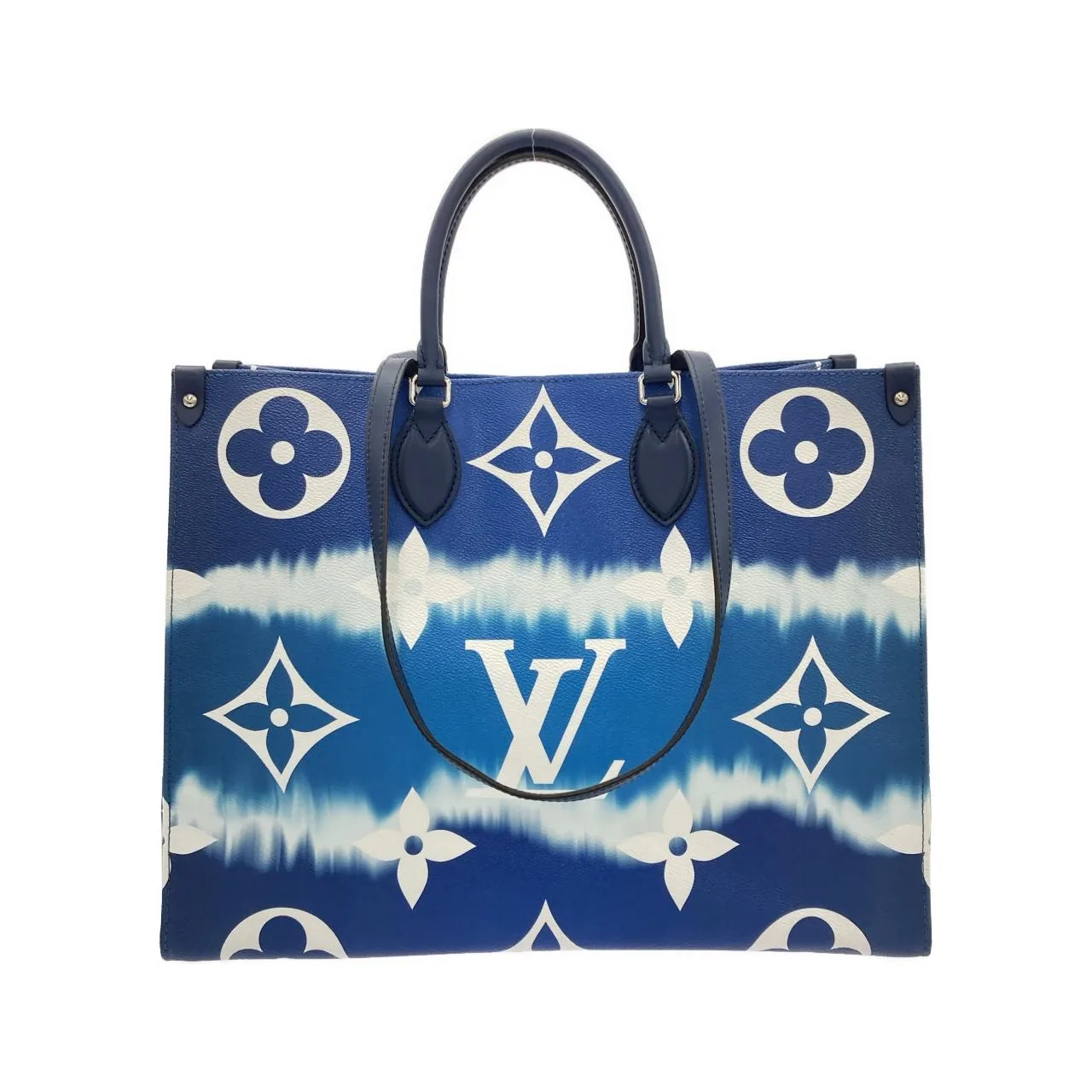 LOUIS VUITTON OnTheGo M45120 Handbag Canvas Blue