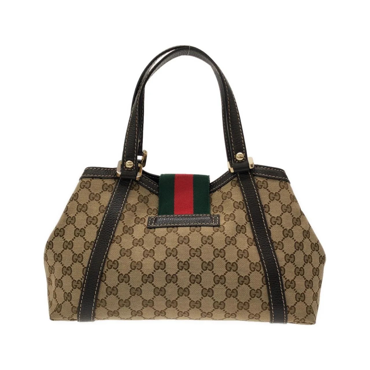 GUCCI 364836 Handbag Canvas Beige Canvas Rank A - Thumbnail 2