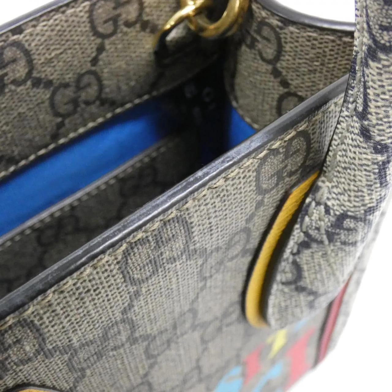 GUCCI 699406 FAAWA Handbag Canvas 米色 帆布 中古品A - 縮圖 5