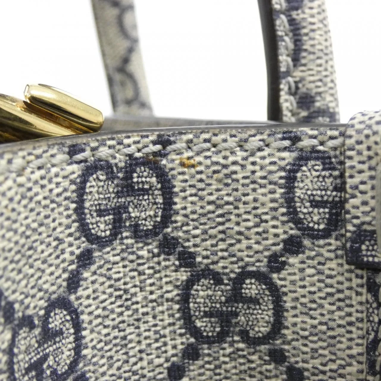 GUCCI 699406 FAAWA Handbag Canvas 米色 帆布 中古品A - 縮圖 6