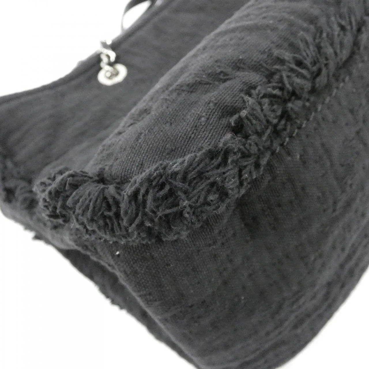 CHANEL 57180 Handbag Canvas 黑色 帆布 中古品A - 縮圖 4